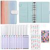 Cuaderno de Contabilidad de Hojas Sueltas de Cuero PU Transfronterizo Personalizado Creativo de Presupuesto en Efectivo Cuaderno de Planificación Financiera