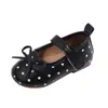 Otoño 2026 Nuevos Zapatos de Cuero para Niñas Zapatos Mary Jane Zapatos Bajos Zapatos Planos para Niñas Pequeñas Zapatos de Princesa Infantiles de Puntos