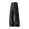 Pantalones de senderismo impermeables funcionales para hombre, estilo casual americano, corte holgado, talla grande, versátiles, pantalones de trabajo de pierna recta