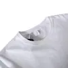 Nova Camiseta Pesada 220g Tendência Algodão Puro para Homens e Mulheres, Cor Sólida Manga Curta Algodão Penteado Gola Redonda Camiseta Cultural, Branca e Espessa