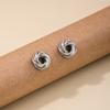 1 Par de Aretes de Diseño Metálico Moderno Europeo y Americano con Forma Regular de Anillo para Mujer, Sencillos y de Alta Gama