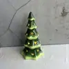 Nuevo Cerámica de Navidad Árbol de Navidad Escritorio Decoración del Hogar Hueco Estrella de Cinco Puntas Decoración de Navidad Diseño de Escena