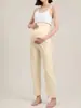 Pantalones de Pijama de Maternidad No Aprietan la Barriga Para Personas Bajas 2026 Nuevo Estilo Talla Grande Cintura Alta para Embarazo Verano Delgados Pantalones de Maternidad