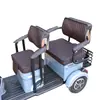 Adecuado para asiento de triciclo eléctrico Yadi C18, funda de asiento, protección solar, impermeable, cuero engrosado, funda de asiento universal para cuatro estaciones
