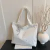 Bolso Tote Estrella Ins Nuevo Estilo Coreano Gran Capacidad Versátil Bolso de Mano para Viajes Cotidianos Bolso de Lona Estilo Perezoso Bolso de Hombro