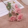Flor de simulación seis cabezas Crisantemo Ruyi flor de guía de boda material de floristería florales suaves rico crisantemo dalia flor de seda al por mayor