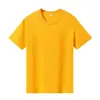 Roupa Masculina de Verão Camiseta de Manga Curta 180g Algodão Puro Camisa Básica Lisa Solta Masculina Camiseta de Marca Tendência Roupas Brancas
