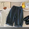 Pantalones casuales de primavera y otoño para niños y niñas, Moda infantil de tendencia, Marca infantil de tendencia única, Estilo Hong Kong, Estilo japonés, Versión coreana, Pantalones retro de pierna ancha