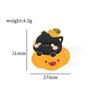 Broche de Gatinho Abóbora Cartoon Halloween Fofo Criativo Personalidade Gato Insígnia de Metal Liga Acessórios de Pingente de Óleo Pino