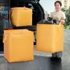 Bolsa para empacar equipaje de graduación, bolsa engrosada para mudanzas, bolsa ton de gran capacidad para almacenamiento y organización de ropa y edredones para mudanzas