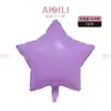 Globo de Película de Aluminio Estrella de Cinco Puntas Corazón Macaron de 18 pulgadas Fiesta de Cumpleaños Boda Decoración Arreglo Globo Estrella Venta al Por Mayor