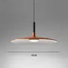 Lámpara colgante estilo minimalista para comedor y dormitorio, moderna simple creativa estilo nórdico LED platillo volador accesorio de iluminación estilo industrial para bar y mesa de comedor