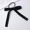 Estilo balé fita elástico rede vermelho preto branco vintage veludo arco faixa de cabelo fita trançada cabelo rabo de cavalo duplo acessórios para cabelo