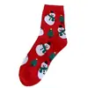 Meias de Natal para Homens e Mulheres, Meias de Cano Médio, Meias Fofas de Desenho Animado da Moda, Meias de Algodão para Outono e Inverno, Meias de Natal para Casais Atacado