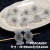 Goma esmerilada caramelo corazón de caramelo cuentas joyería DIY accesorios de joyería lindos cuentas sueltas cadena de teléfono móvil colgante de coche cuentas sueltas