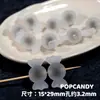Cuentas de Goma Escarchada, Azúcar, Corazón de Caramelo en Cuentas, Joyería DIY, Accesorios de Joyería Lindos, Cuentas Sueltas, Cadena para Teléfono Móvil, Colgante para Coche, Cuentas Sueltas