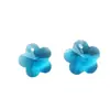 Pendente de Flor de Ameixa de Cristal de Furo Único 14mm para Colar DIY Contas de Vidro Contas Soltas Joias Acessórios para Artesanato em Roupas