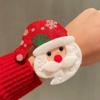 Navidad círculo pop pequeño regalo decoración mayoreo pulsera de asta de felpa regalo navideño niños círculo de aplausos mujeres