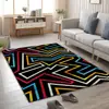 Suministro directo de fábrica tendencia geométrica graffiti alfombra para sala de estar dormitorio vestidor alfombrilla de cocina felpudo venta al por mayor