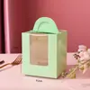 Caja de Muffin Transparente con Ventana de 1 Cavidad Dos Cavidades Caja para Cupcakes Pastel Pequeño Caja de Postre Portátil Caja de Repostería para Entrega