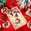 Productos de Madera Navideños Campanas Navideñas Calcetines Navideños Ciervos Amor y Copo de Nieve Adornos Colgantes Adornos Redondos de Virutas de Madera