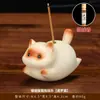 Adorno Creativo Lindo Gatito Portaincienso Dibujo Animado Gato Siamés Soporte para Incienso Decoración para Habitación de Té en Casa Estudio Mesa de Té Regalo