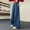 Calça jeans de novo estilo para primavera e outono para meninas mais velhas, roupas infantis, jeans simples e estiloso para meninas, versátil e moderno