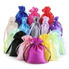 Bolsa de Satén de Seda con Cordón, Bolsa de Satén, Bolsa de Almacenamiento para Joyería, Bolsa de Empaque de Regalo para Joyería y Artículos Pequeños a Prueba de Polvo