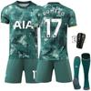 2425 Nueva Temporada Tottenham Segundo Visitante No.7 Son Heungmin Verde Traje de Jersey Traje de Fútbol 10 Madison Factory