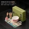Set de Herramientas para Matcha de Pétalos Cuenco de Matcha de Cerámica Filtro Cuchara para Té Soporte para Batidor de Té Espumador Agitador Accesorio para Té