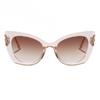 Gafas de Sol para Mujer con Montura Grande Rain Rain, Gafas de Sol Cat-Eye Modernas y Únicas, Nuevos Productos Transfronterizos Estilo Ins, Venta Directa de Fábrica