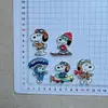 Novos Acessórios de Cão com Relevo de Desenho Animado em Acrílico Atacado DIY Cola de Creme Capa de Celular Bolsa Chaveiro Colar Broche