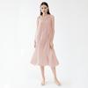Vestido Floral Sem Manga Tridimensional Miyake Verão Feminino 2026 Novo Decote V Moda Jovem Vestido Midi Bufante para Mulheres