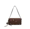 Bolsa de Veludo Plush Retrô Outono e Inverno Feminina 2026 Novo Estilo Moda Versátil Bolsa Transversal Super Quente Bolsa de Ombro Único Boston