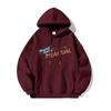 Sudadera con Capucha Estilo Americano para Mujer, Forrada de Polar, Engrosada, Versátil, Oversize, Petite, Top de Manga Larga, Chaqueta para Mujer Tallas Grandes
