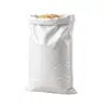 Bolsa tejida laminada blanca, bolsa tejida para semillas agrícolas, bolsa de empaque impermeable y a prueba de humedad para granos de harina de arroz