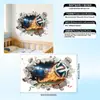 Pegatinas de Fútbol Rompe-Muros Transfronterizos Pegatinas de Pared 3D para Decoración de Habitación de Niños Pegatinas de Baloncesto Rompe-Muros Decoración de Pared