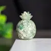 Adornos de Piña Dorada de Resina Rellena de Cristal Natural Mascota Fresca y Linda Decoraciones de Escritorio de Escritorio