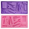 Direto da fábrica silicone DIY ferragens escada tesoura ferramentas açúcar líquido silicone molde argila macia mão molde