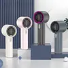 Novo Ventilador de Mão de Alta Velocidade 100 Velocidades USB Mini Portátil Carregamento Turbina Pequeno Ventilador de Mesa Pequeno Ventilador Elétrico