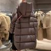 Chaqueta Larga de Plumas de Pato Blanco 90% de Gran Tamaño de Lujo para Mujer 2026 Moda Frío Extremo Acolchada Gruesa Abrigo Cálido Holgado