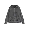 Sudadera con capucha nueva y desgastada para hombre Amazon Lavada de peso pesado holgada para todo tipo de atuendo retro mismo estilo marca de moda top