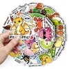 50 pegatinas de recompensa originales en inglés dibujadas a mano, no infractoras, pegatinas decorativas impermeables para niños transfronterizas