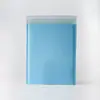 Bolsa de burbujas de película coextruida de doble capa Azul Glaciar, Bolsa autoadhesiva, Bolsa de burbujas de espuma engrosada colorida para empaque exprés