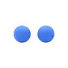 Cuentas de Silicona de 15 mm, Redondas para Pulsera de Abalorios DIY, Llavero, Accesorios para Joyería, Cuentas Sueltas al por Mayor en Stock