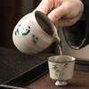 Fabricante de Taza Fair de Mango Lateral de Panda Pintada a Mano Gris Planta Cerámica Divisor de Té para el Hogar Mar de Té Juego de Té Kung Fu Piezas de Repuesto