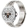 Adequado para Pulseira de Relógio Samsung Watch8/Galaxy Watch8, Pulseira de Laço de Sete Contas de Aço Inoxidável Metálico Apple