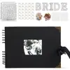 Cinta Meike popular transfronteriza vintage para bodas y viajes, álbum de fotos DIY, páginas interiores de cartulina negra gruesa para scrapbooking