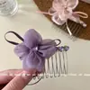 Favorito da Menina Doce! Presilha de Cabelo de Girassol de Alta Qualidade para Mulheres, Pente de Cabelo para Coque Estilo Verão, Grampo de Cabelo Suave Resistente ao Vento Antiderrapante