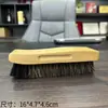 Cepillo de Madera Maciza con Cerdas de Cerdo Duras y Mango de Madera, Cabezal de Cepillo para Zapatos, Madera de Haya, Crema para Zapatos de Cuero de Caballo, Aceite para Zapatos, Gamuza